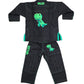 Kids Dinosaur Black BJJ GI Martial Arts Gi - Valor Fightwear
