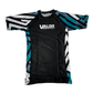 Kids No Gi BJJ/MMA Rash Guard - Geometric Black - Valor Fightwear