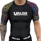 Kids No Gi BJJ/MMA Rash Guard - Geometric Neon - Valor Fightwear