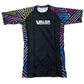 Kids No Gi BJJ/MMA Rash Guard - Geometric Neon - Valor Fightwear