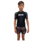 Kids No Gi BJJ/MMA Rash Guard - Geometric Neon - Valor Fightwear