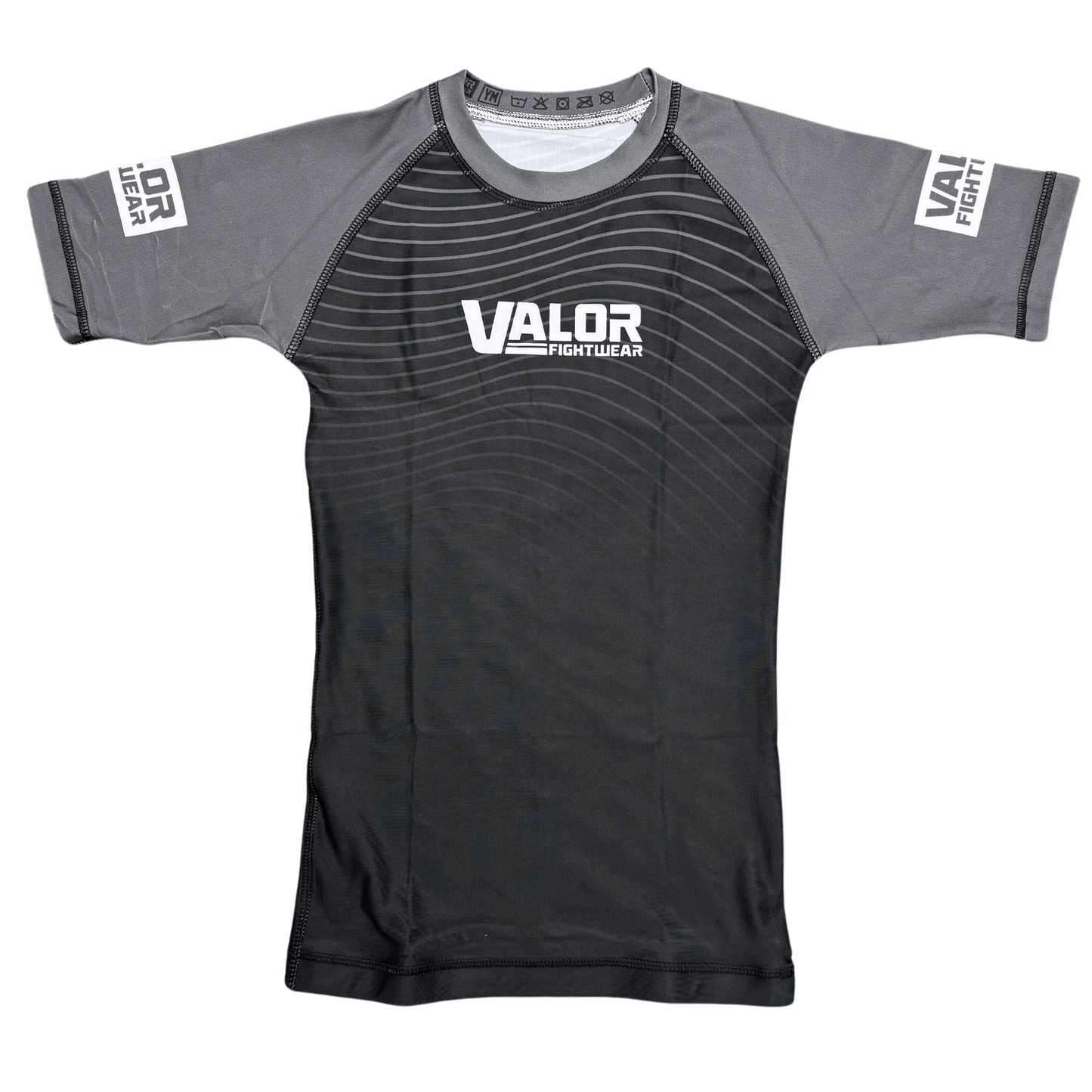 Kids No Gi BJJ/MMA Rash Guard - Grey - Valor Fightwear