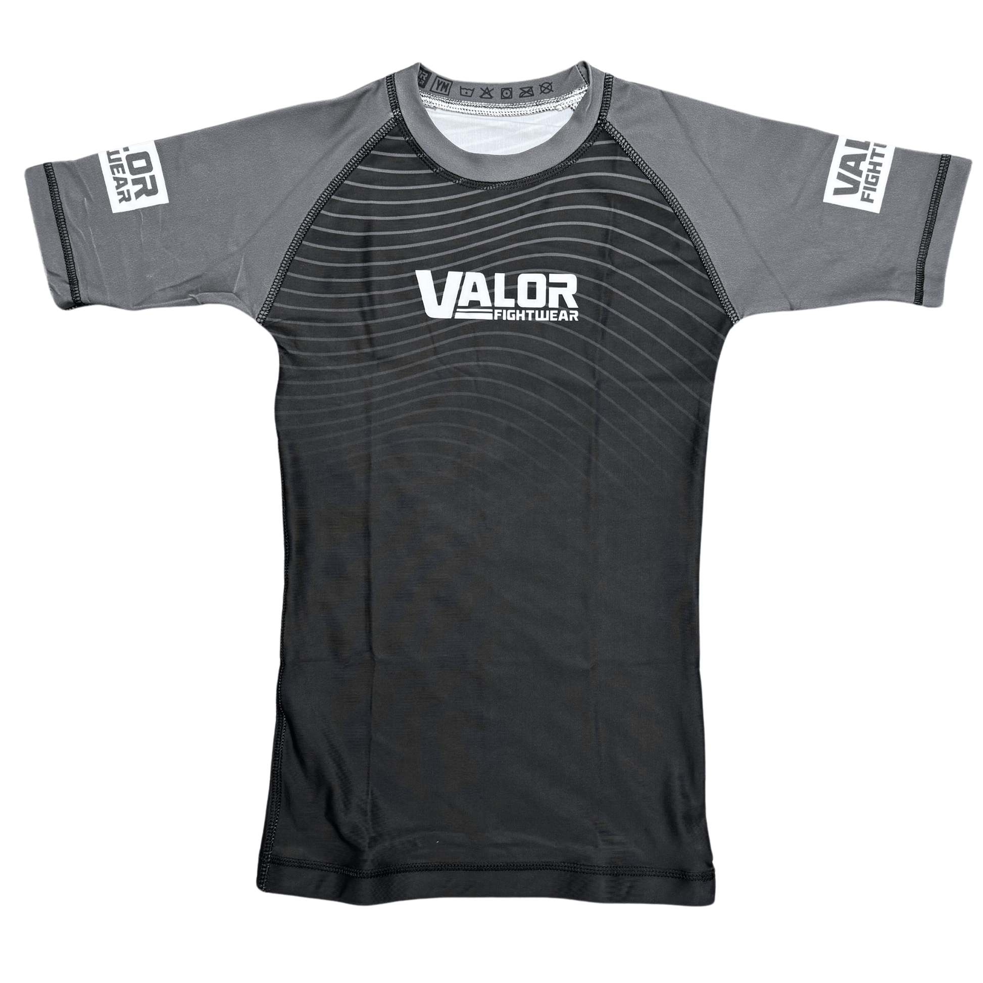 Kids No Gi BJJ/MMA Rash Guard - Grey - Valor Fightwear