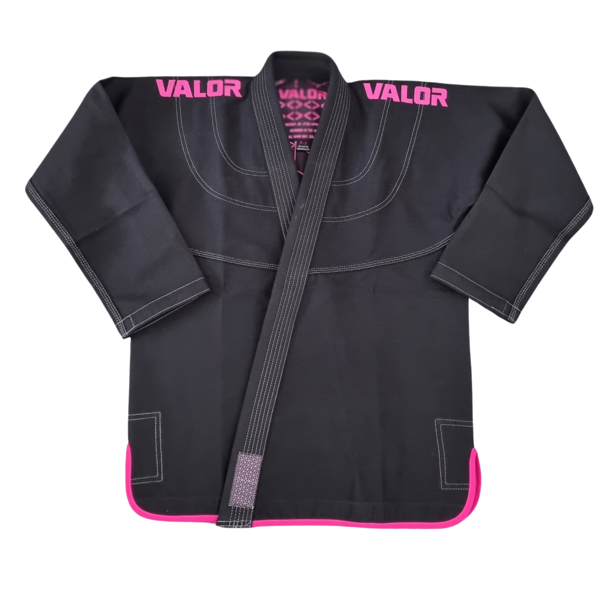 Ladies Valor Geo Pink Black BJJ GI - Valor Fightwear