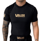 VALOR BLACK / GOLD MESH SHORT SLEEVE RASH GUARD