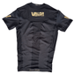 VALOR BLACK / GOLD MESH SHORT SLEEVE RASH GUARD