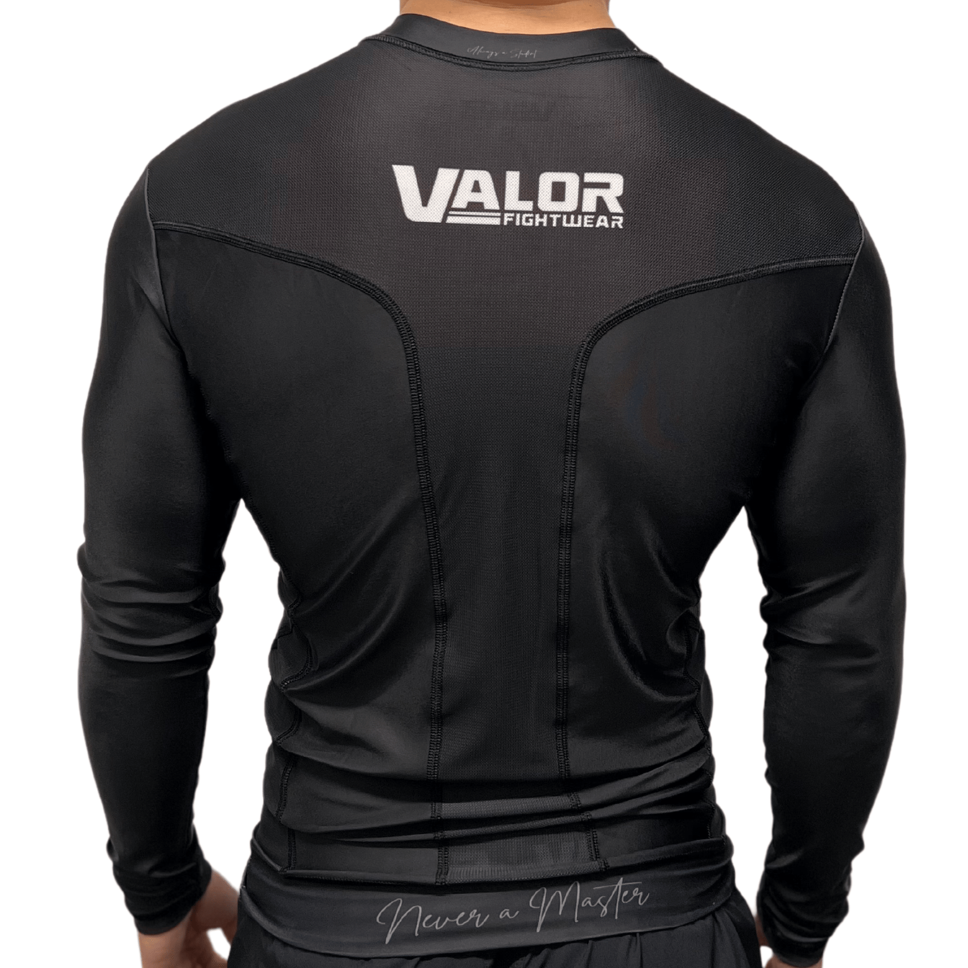 VALOR BLACK MESH LONG SLEEVE RASH GUARD