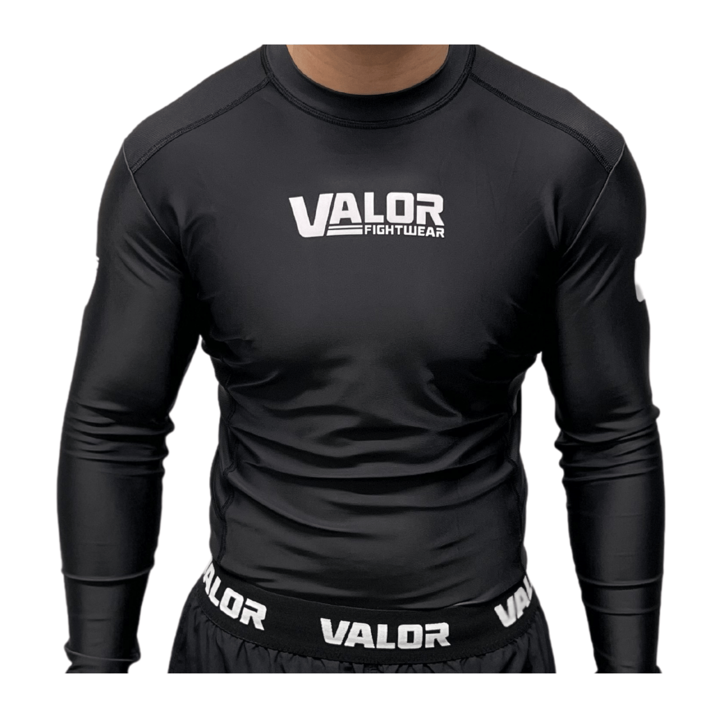 VALOR BLACK MESH LONG SLEEVE RASH GUARD