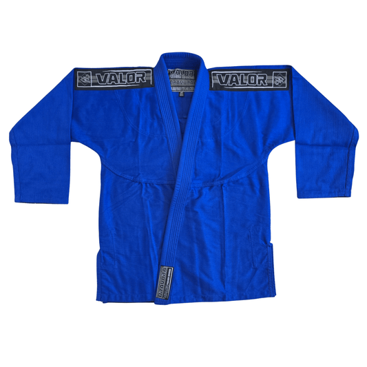Valor Fightwear Valor Bravura Blue BJJ Gi – IBJJF Legal Beginner Gi | Free White Belt