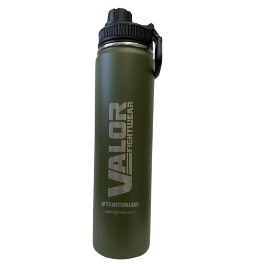 Valor Fightwear Khaki Green Gym Water Bottle