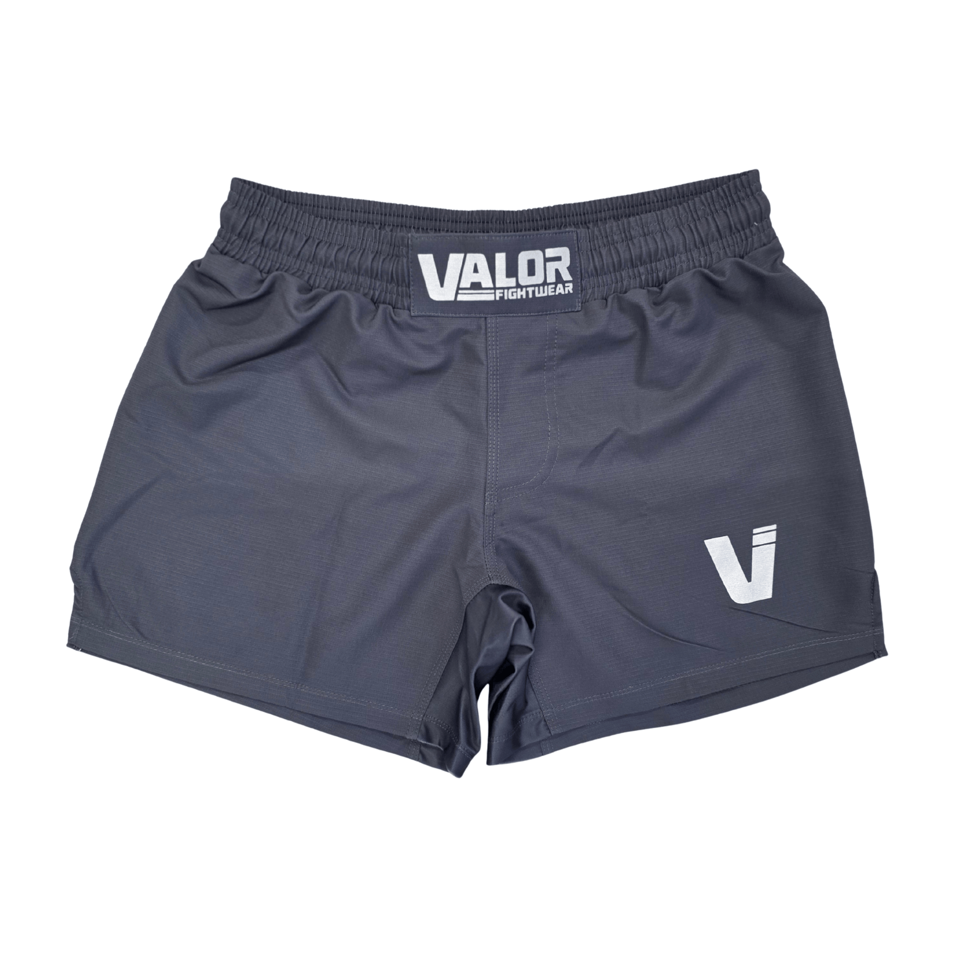 VALOR GREY / SILVER GRAPPLING SHORTS Valor Fightwear