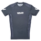 VALOR GREY / SILVER MESH SHORT SLEEVE RASH GUARD Valor Fightwear