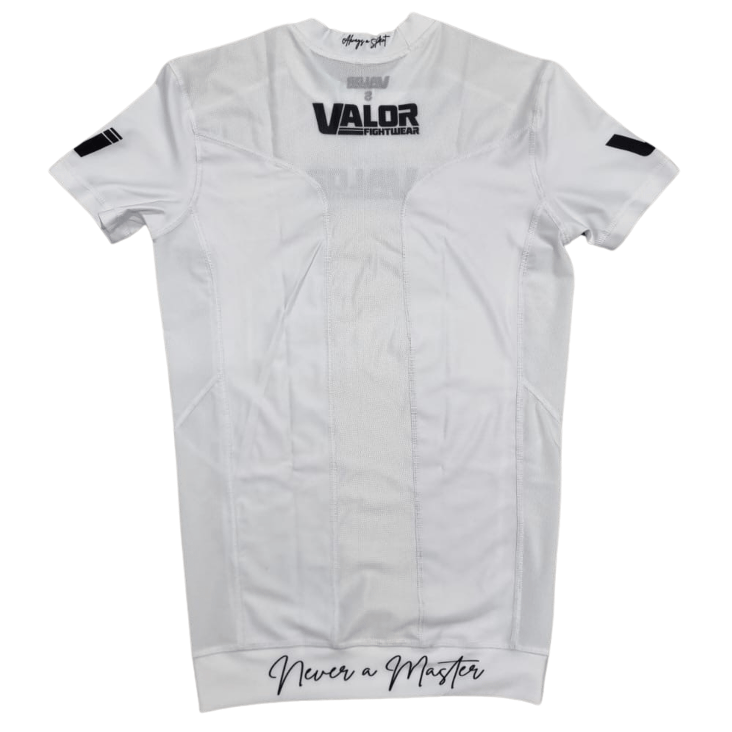 VALOR WHITE MESH SHORT SLEEVE RASH GUARD