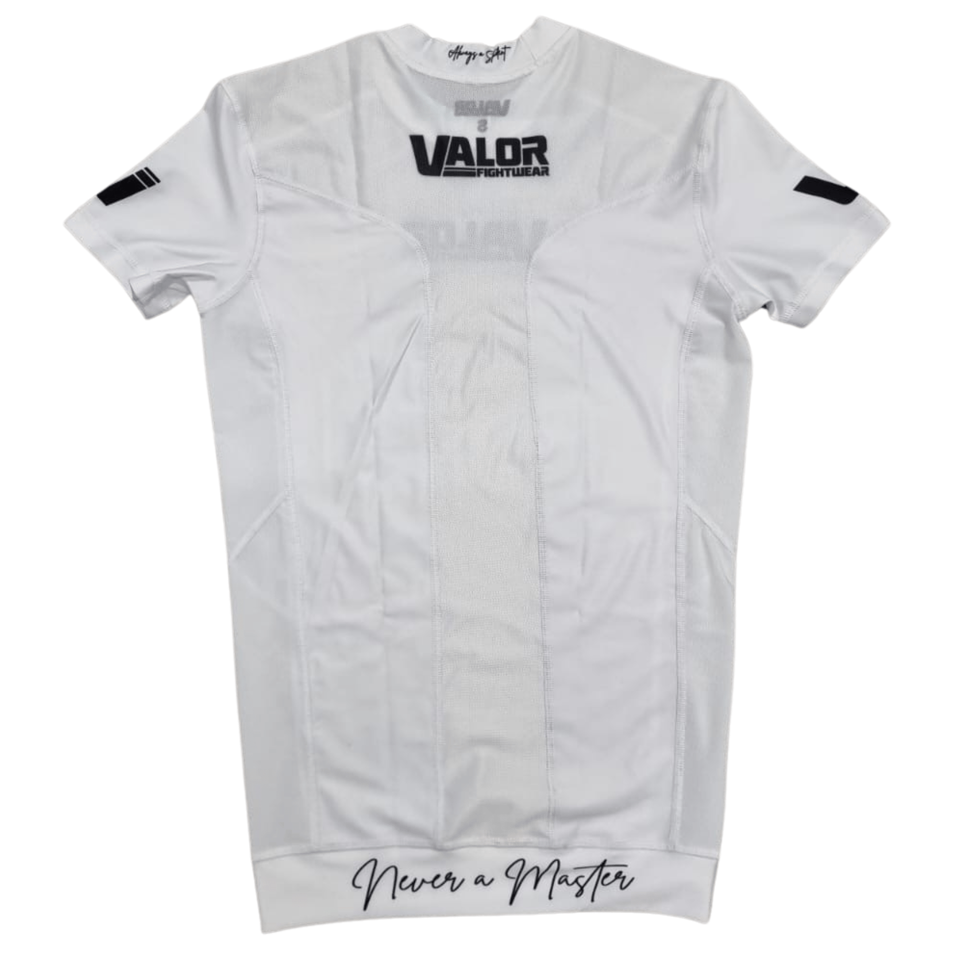 VALOR WHITE MESH SHORT SLEEVE RASH GUARD