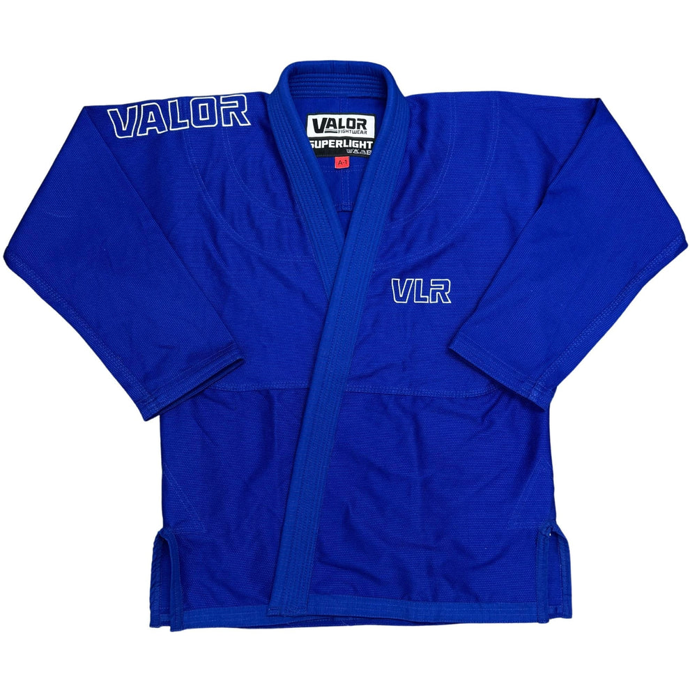 Kids VLR Superlight BJJ Gi Blue – 380gsm Pearl Weave Kids Gi | UK