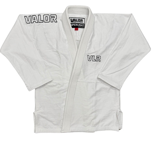 KIDS VLR Superlight Weight WHITE BJJ GI - Valor Fightwear Valor Fightwear