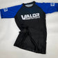 IBJJF Blue Belt Ranked No Gi BJJ/MMA Rash Guard - Blue/Black - Valor Fightwear