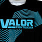 Geometric Design No Gi BJJ/MMA Rash Guard - Blue/Black - Valor Fightwear Adult Rashguard Valor Fightwear   