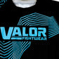 Geometric Design No Gi BJJ/MMA Rash Guard - Blue/Black - Valor Fightwear Adult Rashguard Valor Fightwear