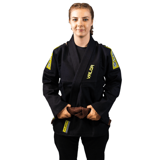 Ladies Valente BJJ GI Martial Arts Gi - Black - Valor Fightwear Ladies Gi Valor Fightwear