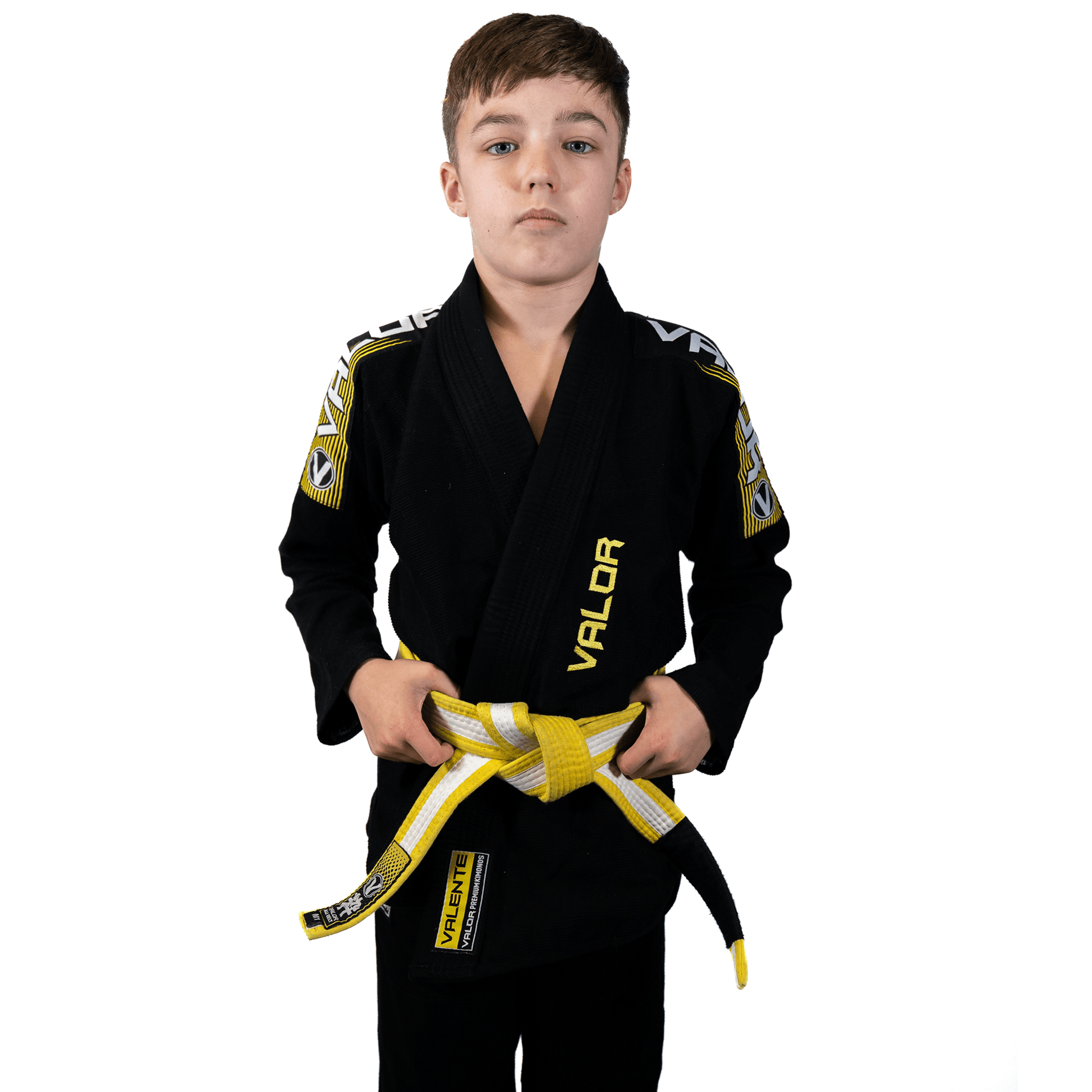 Kids Valente BJJ Martial Arts Gi - Black - Valor Fightwear