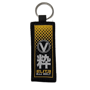 Valor - Elite BJJ Belt Keyring BLACK
