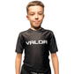 KIDS VALOR CLASSIC SHORT SLEEVE RASH GUARD – WHITE Valor Fightwear