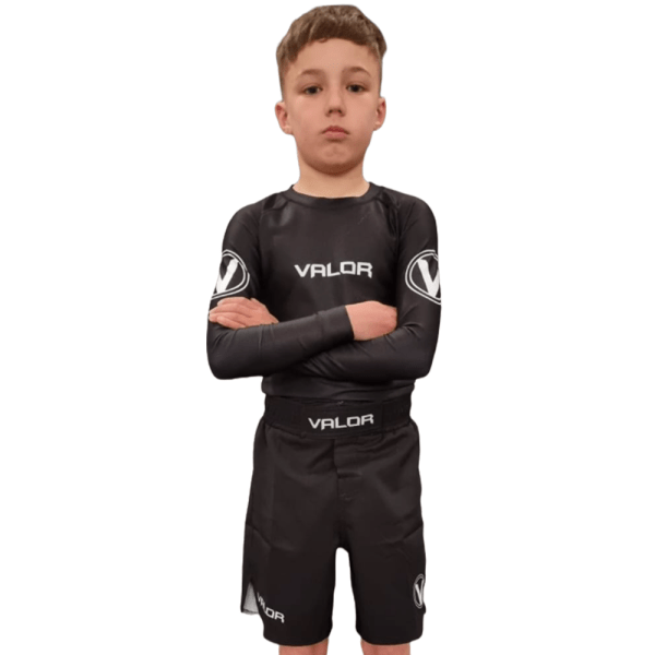 KIDS VALOR CLASSIC SHORTS – BLACK Valor Fightwear