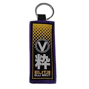 Valor - Elite BJJ Belt Keyring  Valor Fightwear PURPLE  