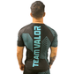 Geometric Design No Gi BJJ/MMA Rash Guard - Blue/Black - Valor Fightwear