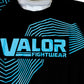 Geometric Design No Gi BJJ/MMA Rash Guard - Blue/Black - Valor Fightwear