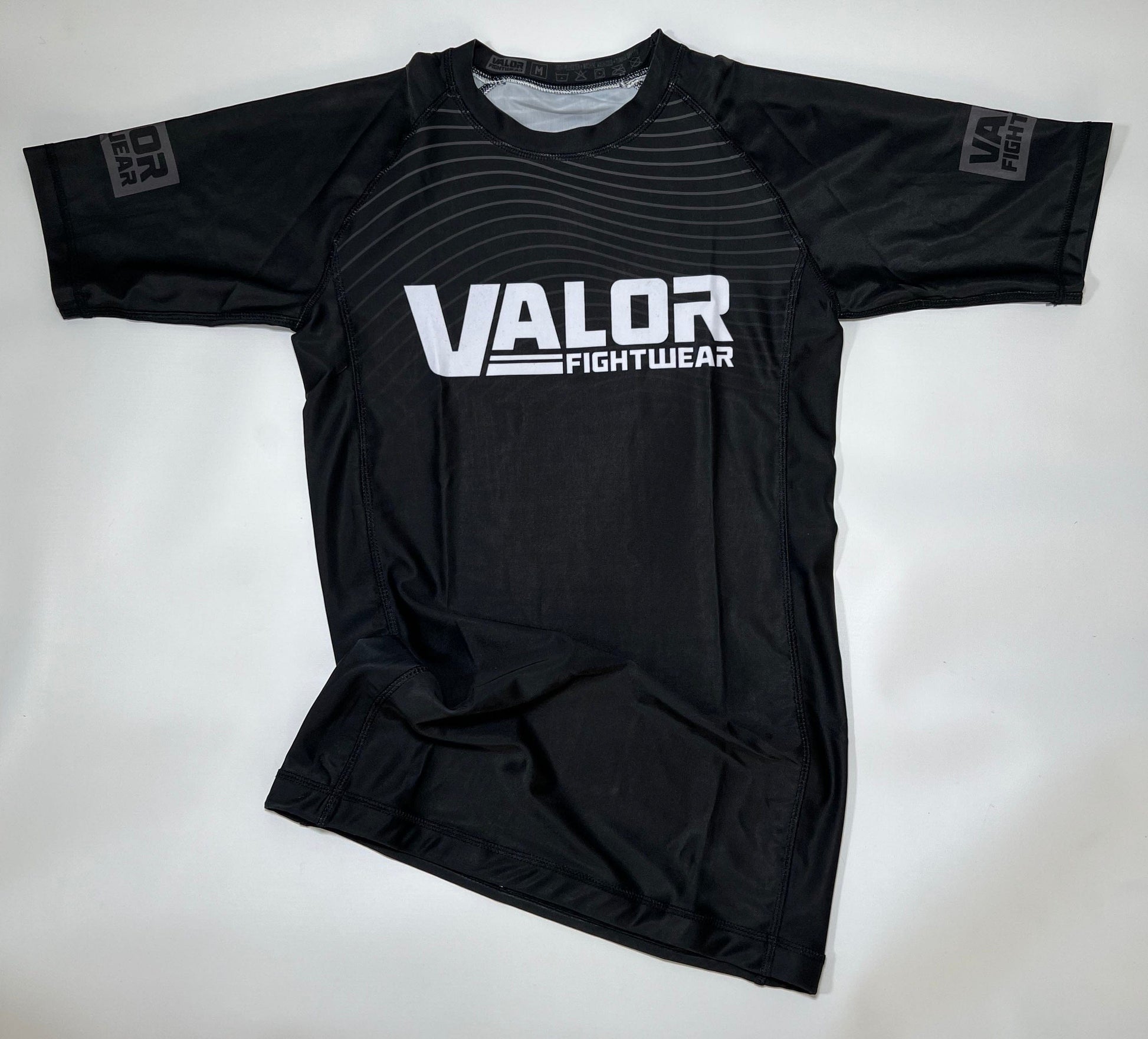 IBJJF Black Belt Ranked No Gi BJJ/MMA Rash Guard - Black - Valor Fightwear