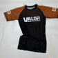 IBJJF Brown Belt Ranked No Gi BJJ/MMA Rash Guard - Brown/Black - Valor Fightwear