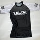 IBJJF White Belt Ranked No Gi BJJ/MMA Rash Guard - White/Black - Valor Fightwear