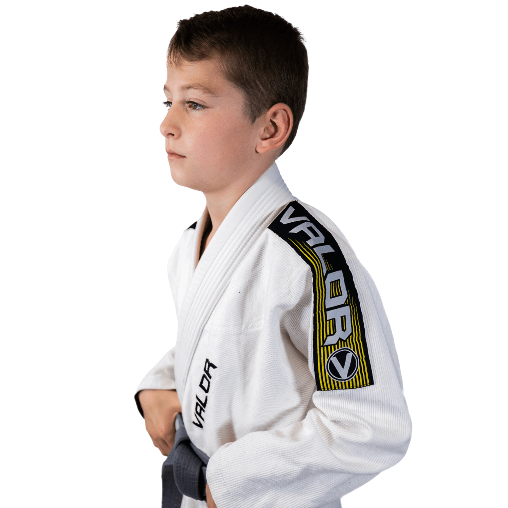 Kids Valente BJJ GI Martial Arts Gi - White - Valor Fightwear