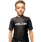 KIDS VALOR CLASSIC SHORT SLEEVE RASH GUARD – WHITE