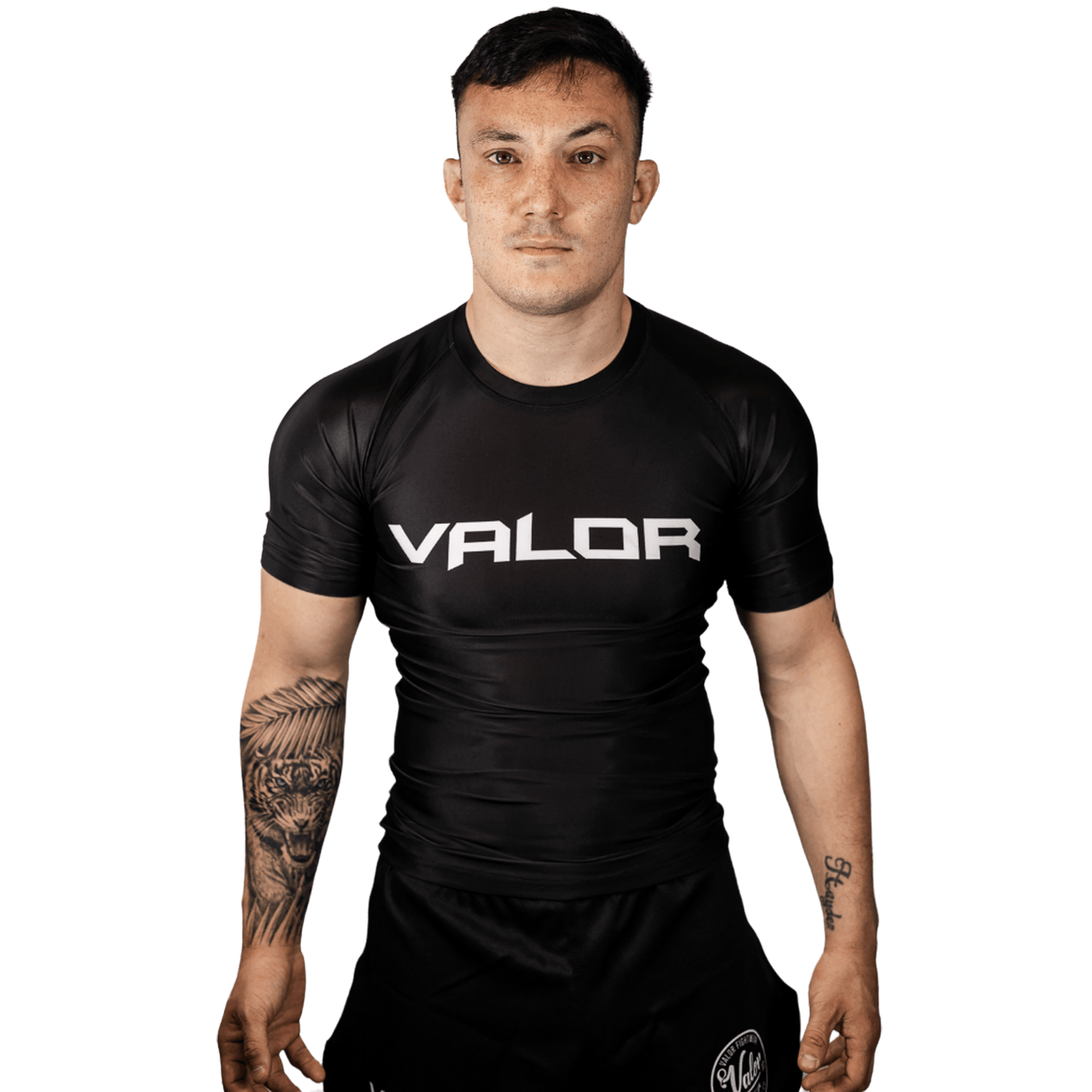 VALOR CLASSIC SHORT SLEEVE RASH GUARD BLACK