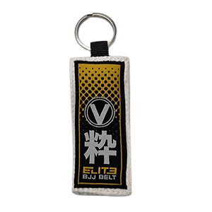 VALOR – ELITE BJJ WHITE BELT KEYRING WHITE