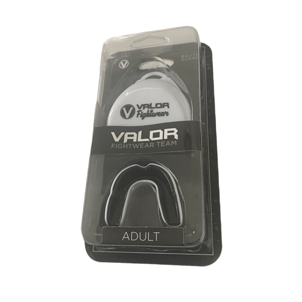 Martial Arts Mouth Guard - White/Black - Valor Fightwear Mouth Guard Valor Fightwear