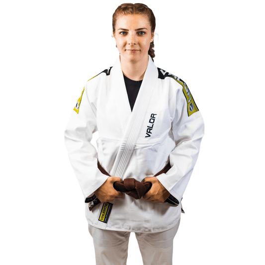 Ladies Valente BJJ GI Martial Arts Gi - White - Valor Fightwear Ladies Gi Valor Fightwear