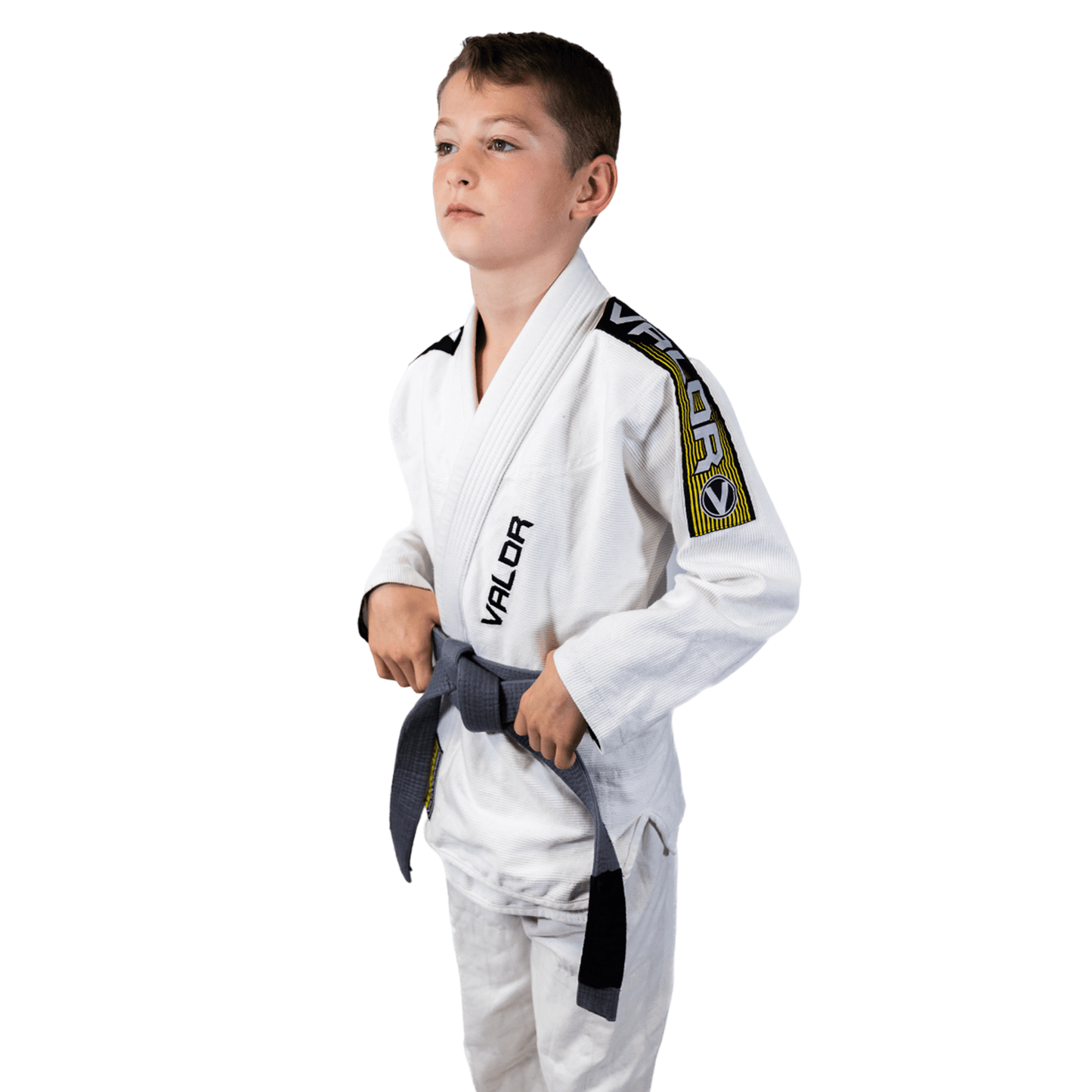 Kids Valente BJJ GI Martial Arts Gi - White - Valor Fightwear Kids Gi Valor Fightwear