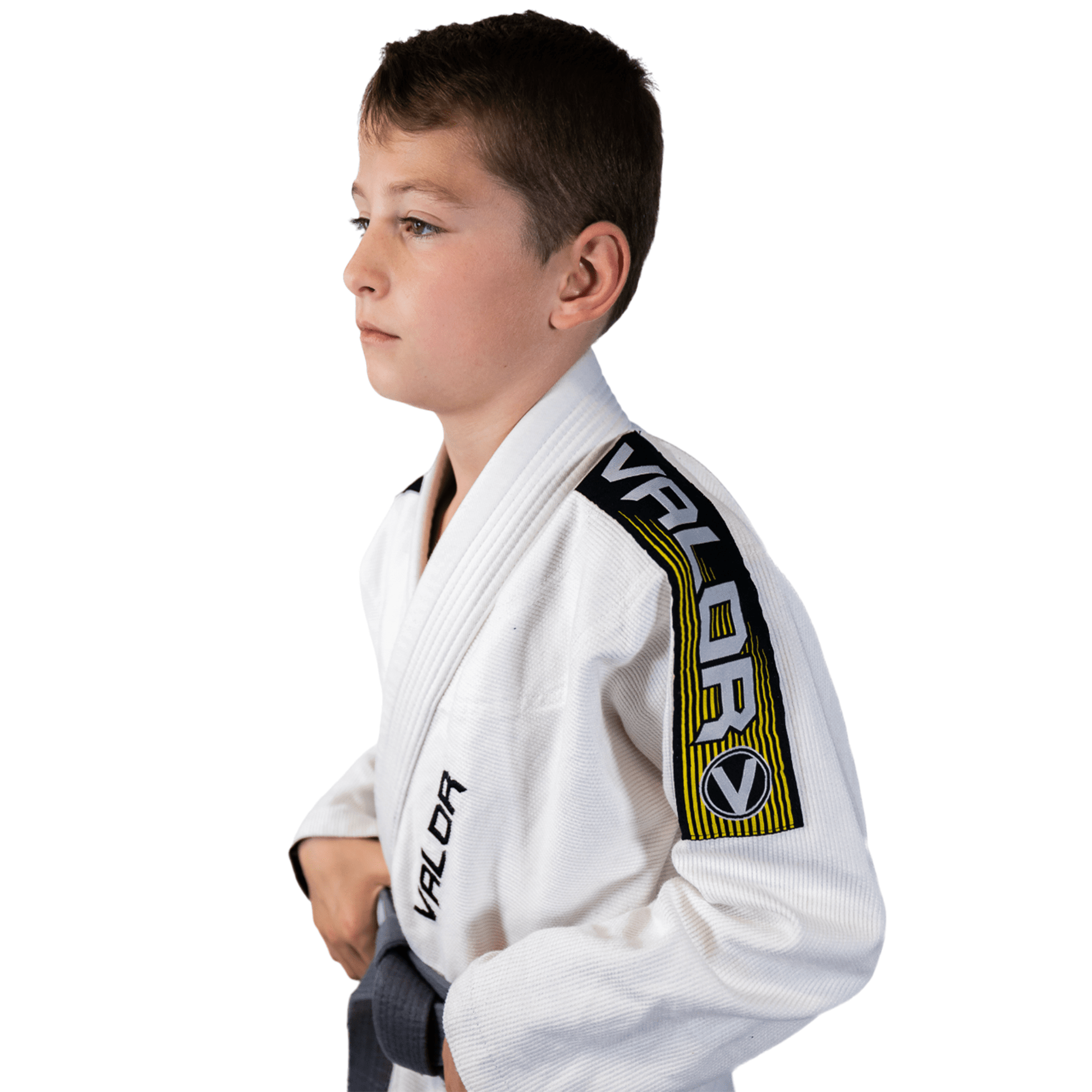 Kids Valente BJJ GI Martial Arts Gi - White - Valor Fightwear Kids Gi Valor Fightwear