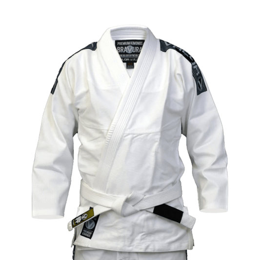 Kids Bravura BJJ GI Martial Arts Gi - White - Valor Fightwear Kids Gi Valor Fightwear