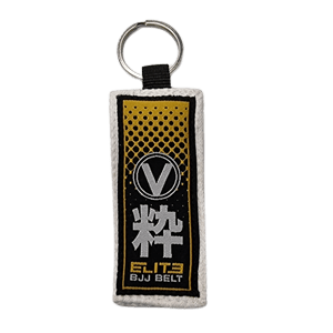 Valor - Elite BJJ Belt Keyring WHITE